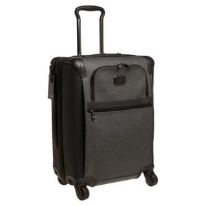 tumi grey brown alpha 2 carry on expandable 4 wheel luggage